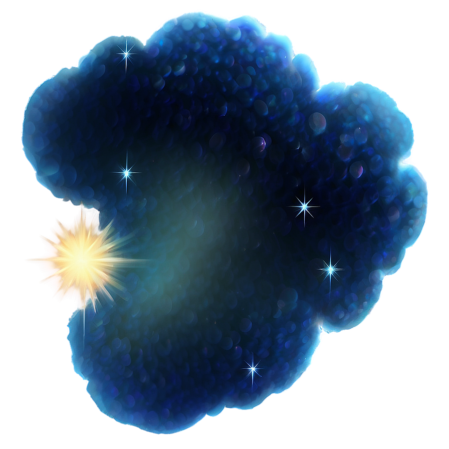 Glittering Stardust Cloud Png 93