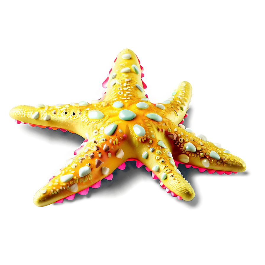 Glittering Yellow Starfish Png 36