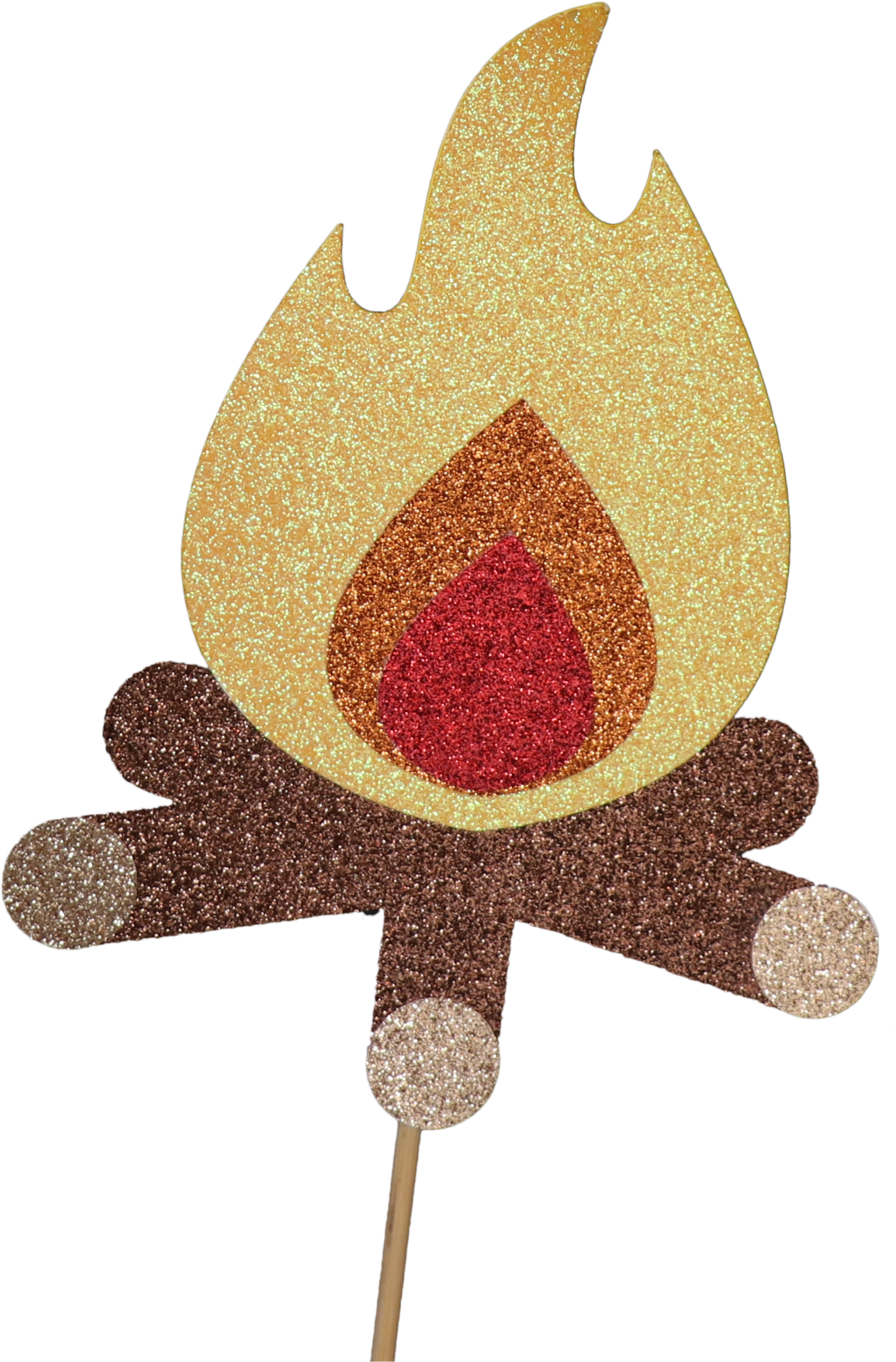 Glittery Campfire Prop Photobooth