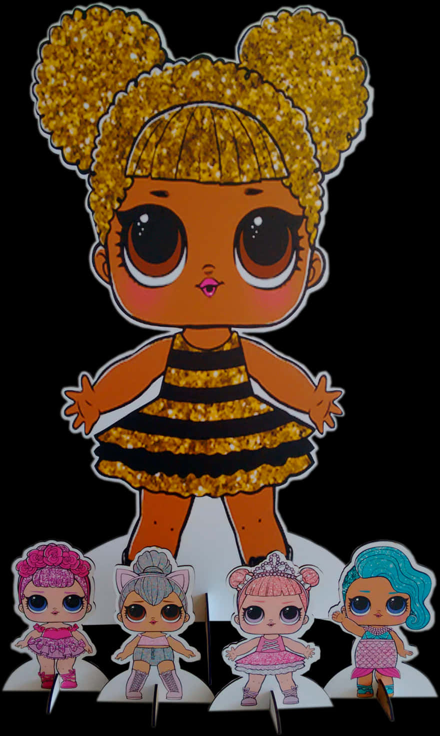 Kit De Displays Lol Surprise - Black Lol Surprise Doll, HD Png Download PNG image with a transparent background, free high-resolution download
