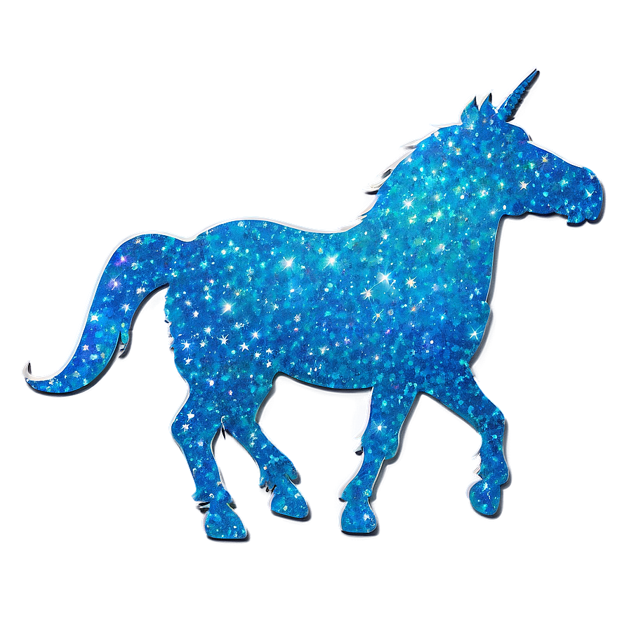 Glittery Unicorn Silhouette PNG ais75 PNG image with a transparent background, free high-resolution download