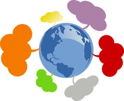 Global Communication Network PNG with transparent background