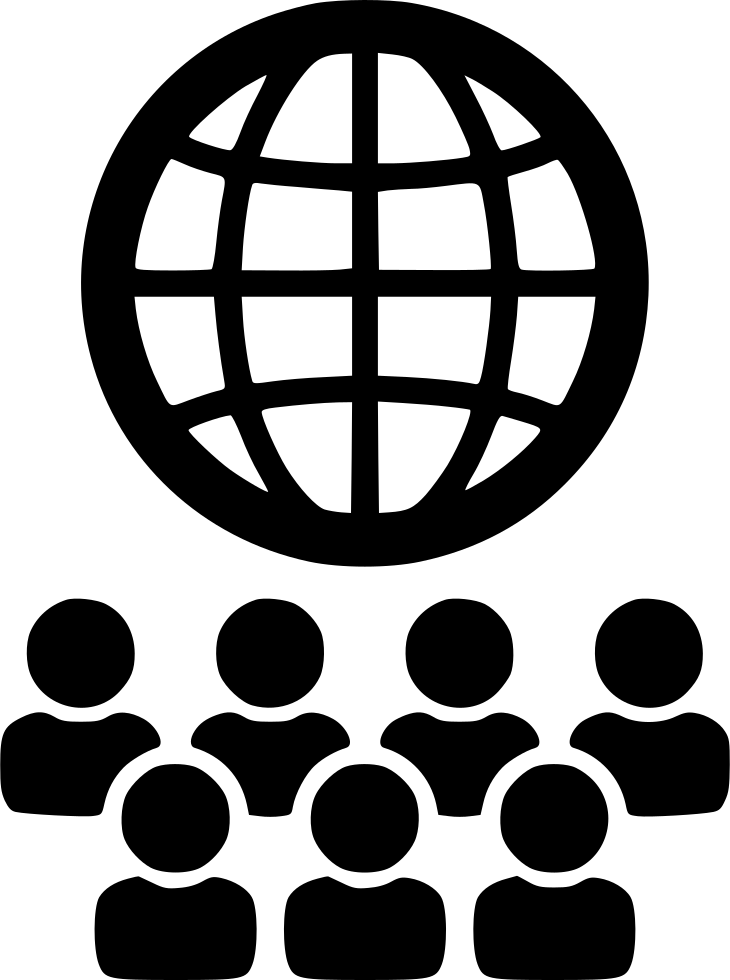 Global Community Icon PNG with transparent background