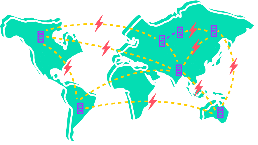 Global Energy Trade Routes Map