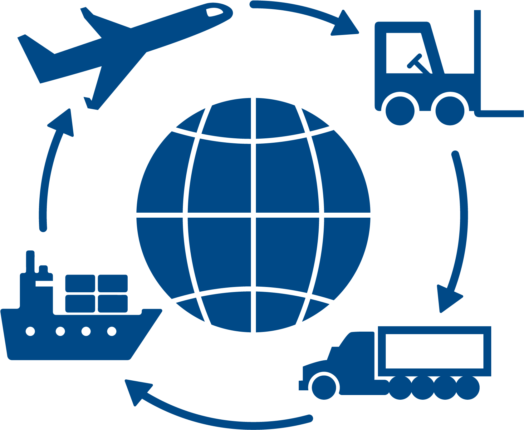 Global Logistics Network Graphic PNG with transparent background