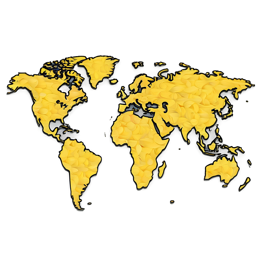 Global Map Outline Vector Png 33