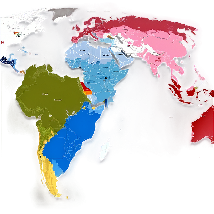 Global Map With Countries Png Rcn92