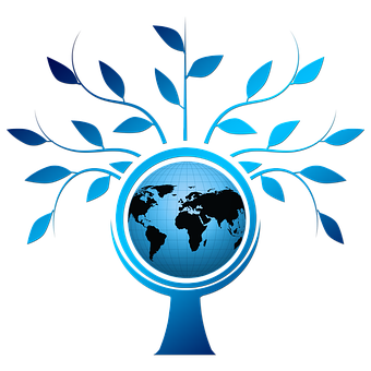 Global Tree Concept Art PNG with transparent background