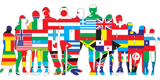 Global  Unity  Silhouette PNG with transparent background
