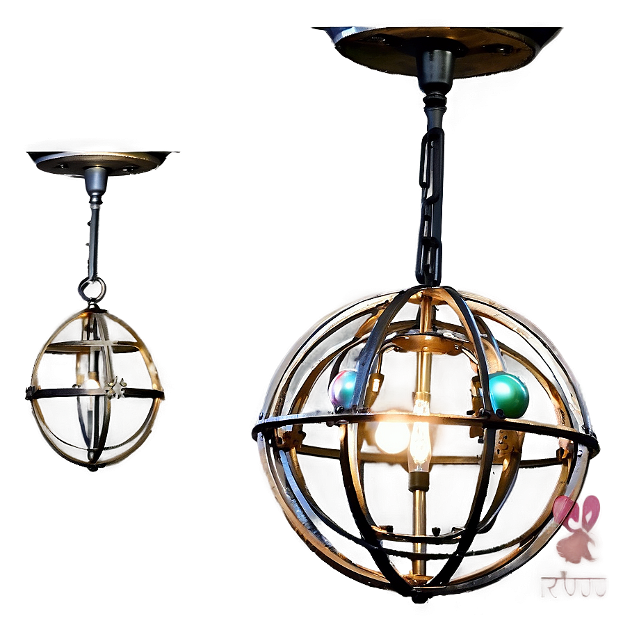 Globe Ceiling Light Png 06212024