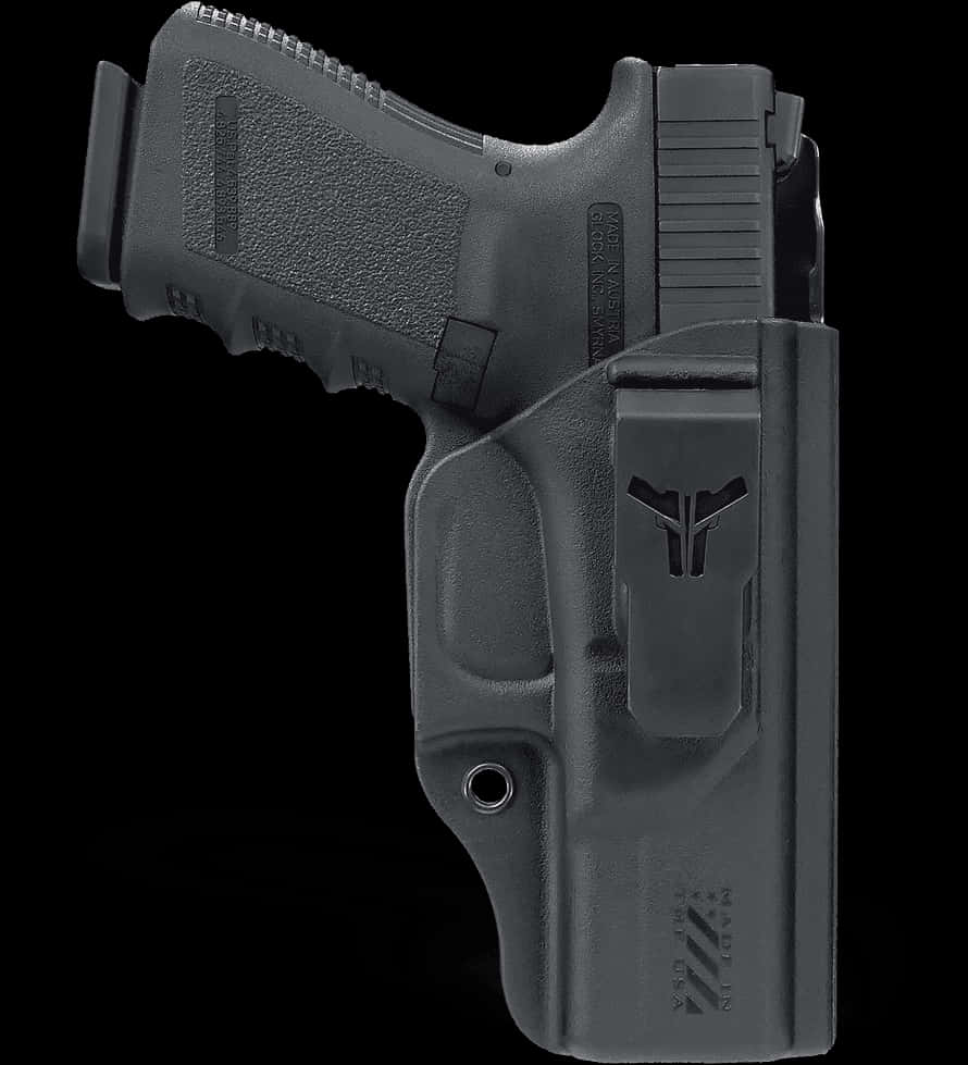 Glock Pistolin Holster PNG with transparent background