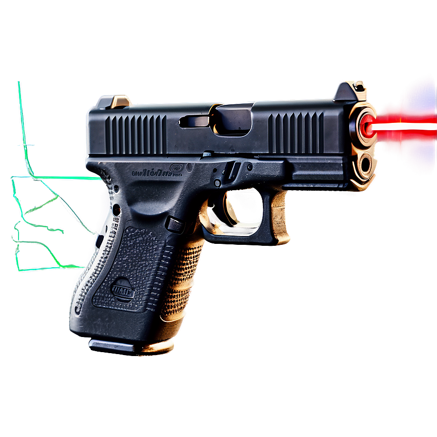 Glock With Laser Sight Attachment Png 31