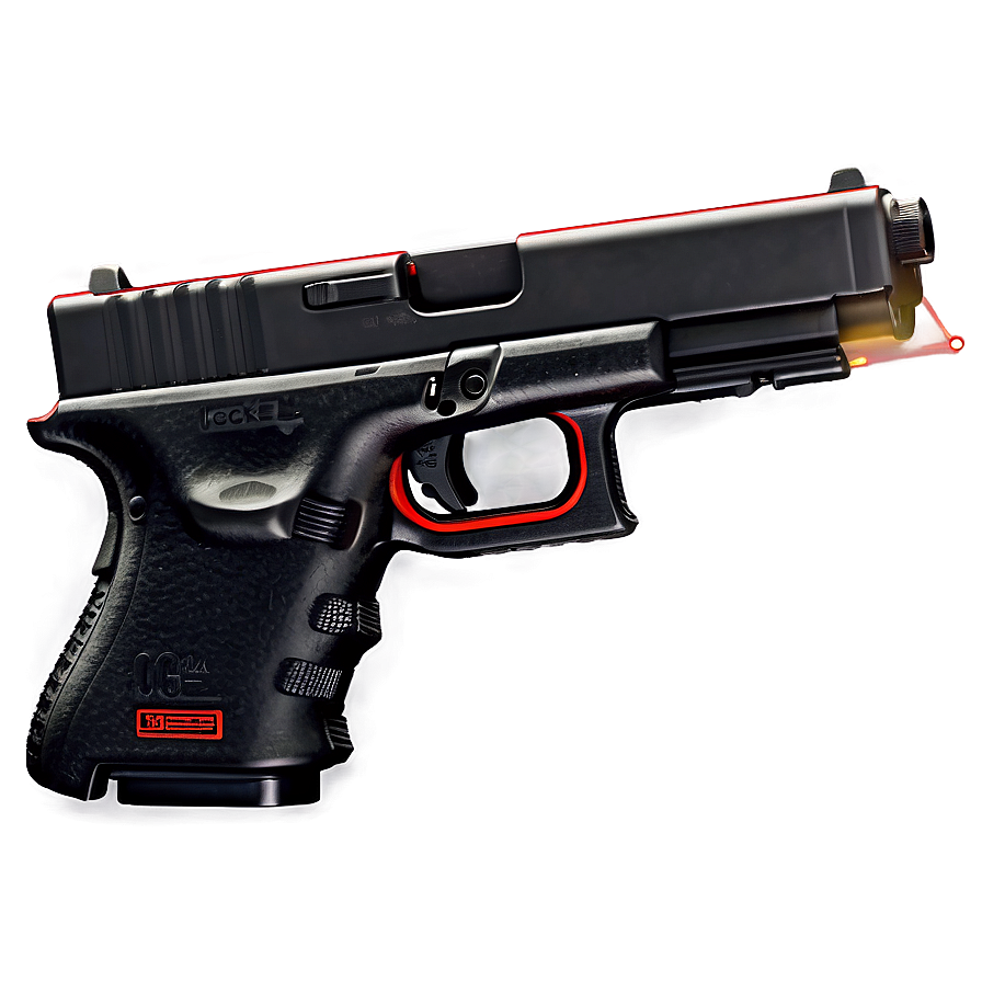 Glock With Laser Sight Attachment Png Huf