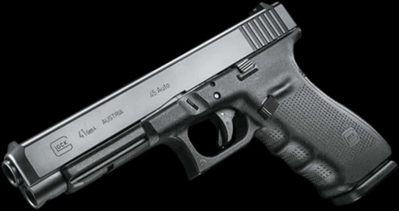 Glock45 Auto Pistol PNG with transparent background