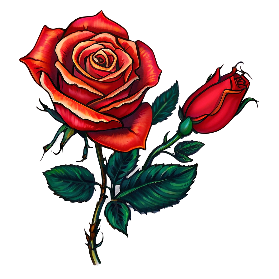 Glorious Rose Tattoo Image Png Xmu