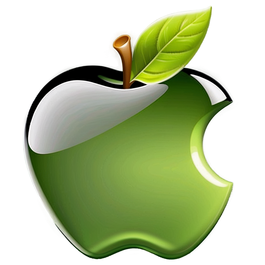 Glossy Apple Logo Version PNG nup85 PNG with transparent background