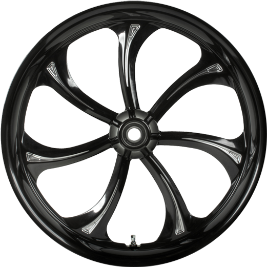 Glossy Black Car Wheel