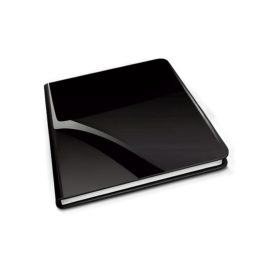 Glossy Black Folder Illustration PNG 34 PNG image with a transparent background, free high-resolution download
