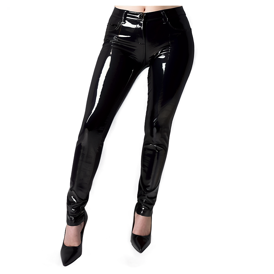 Glossy Black Pants Png 58