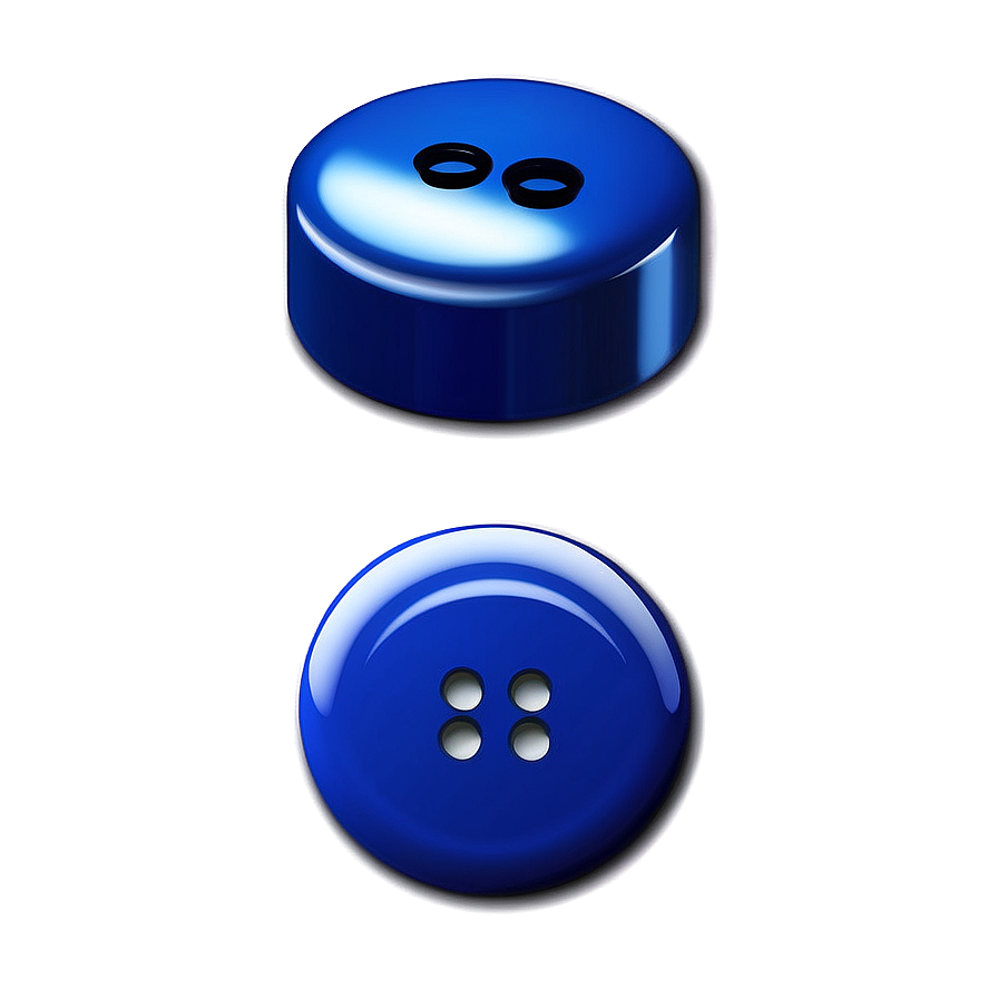 Glossy Blue Button Png Oti