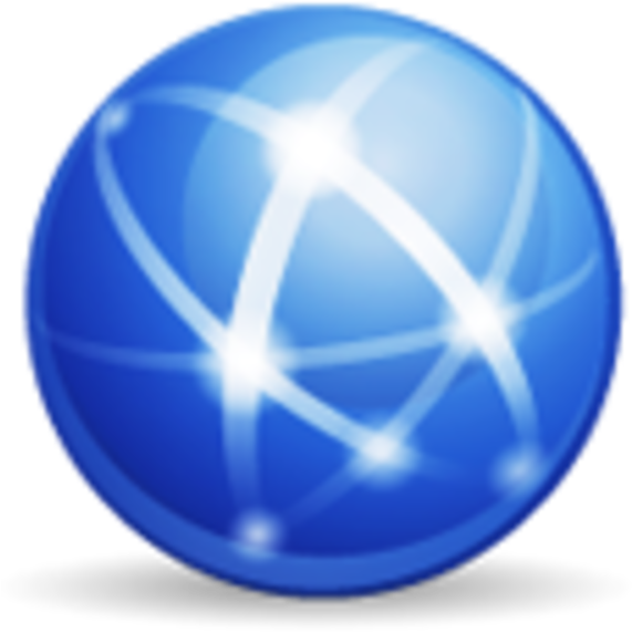 Glossy Blue Network Icon