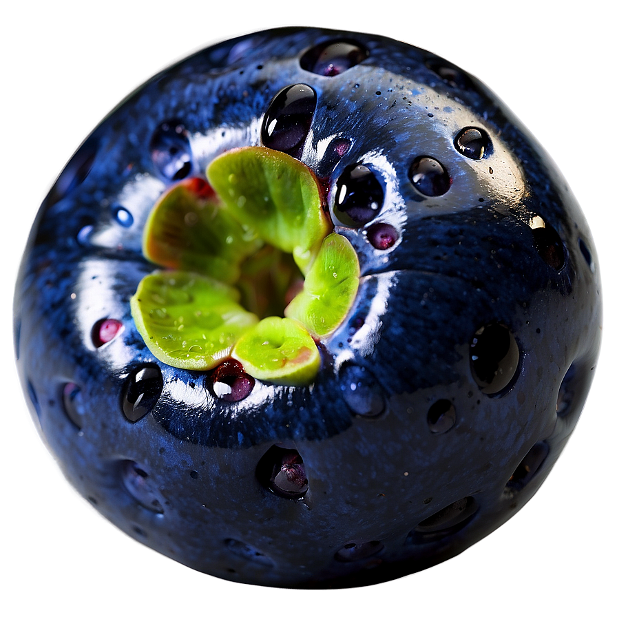 Glossy Blueberry Macro Png 95