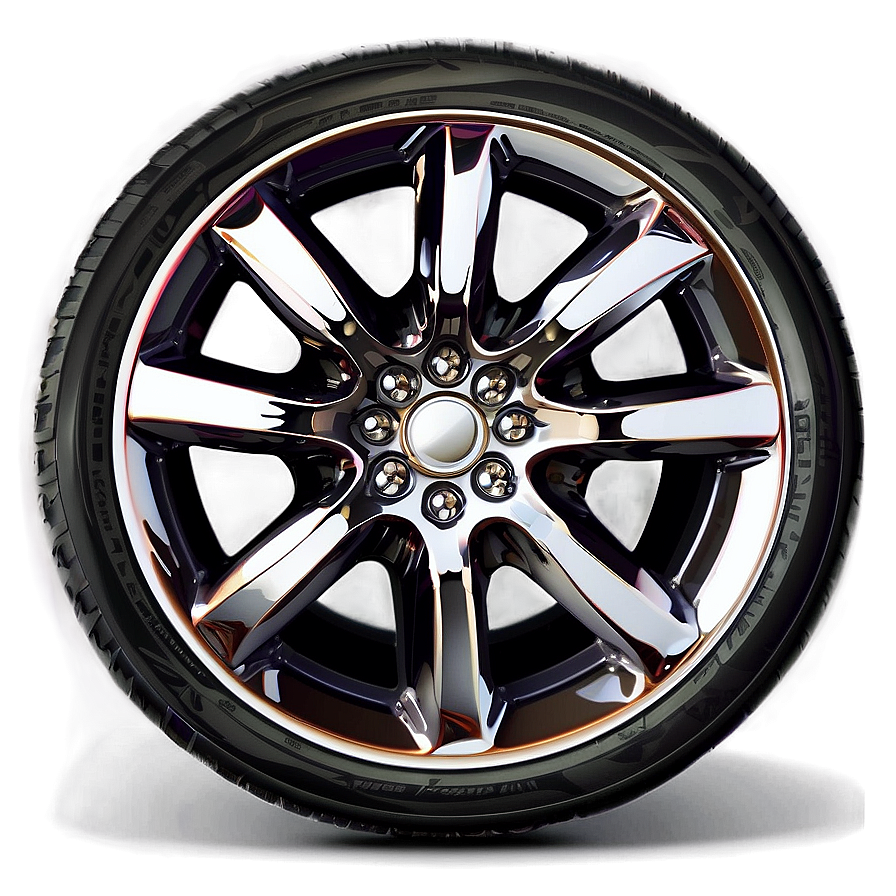 Glossy Car Wheel Png Lny88