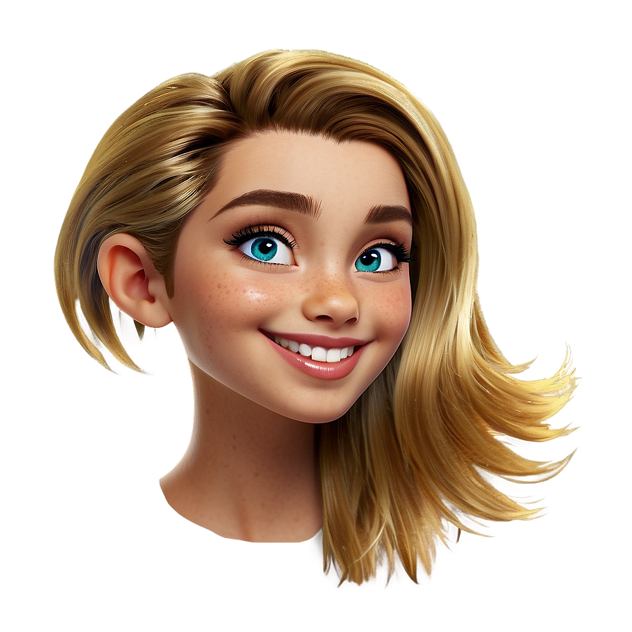 Glossy Cartoon Hair Png Jby31 Image