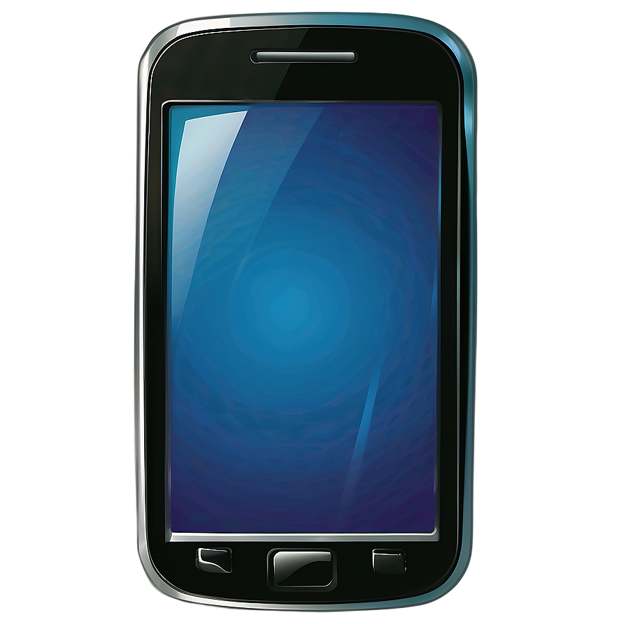 Glossy Cellphone Illustration Png Oqw54