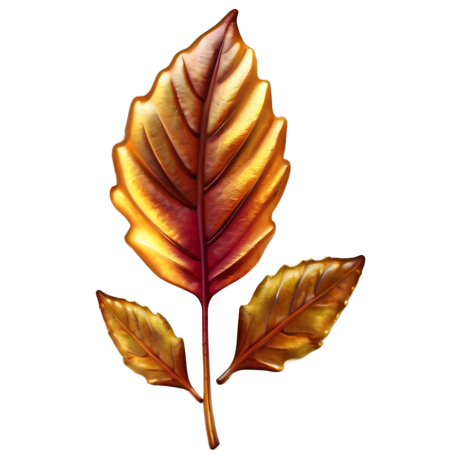 Glossy Fall Leaf Png 84