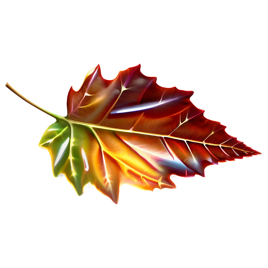 Glossy Fall Leaf Png Dug50