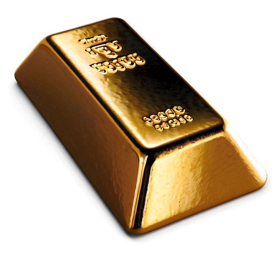 Glossy Gold Ingot Image Png Wuv95