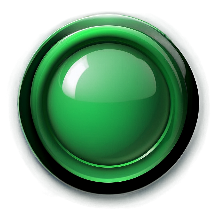 Glossy Green Button Icon PNG 05062024 PNG with transparent background