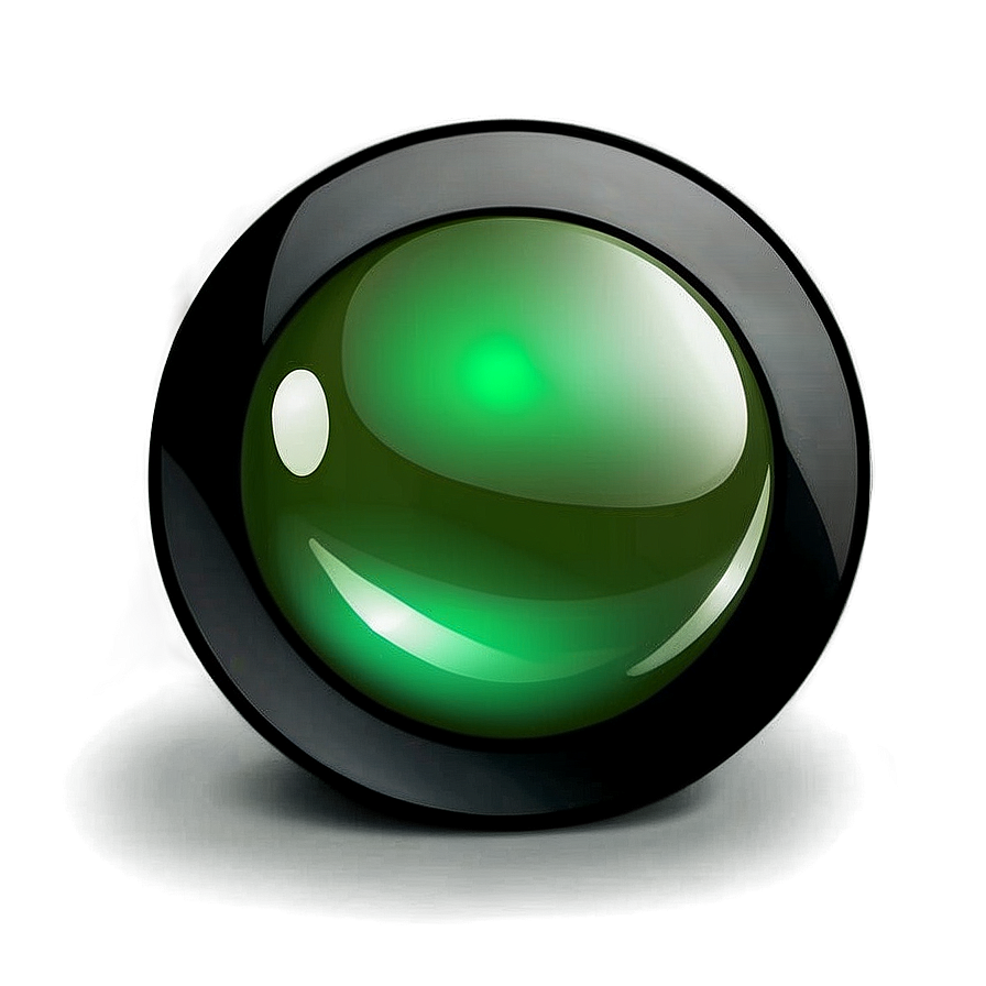 Glossy Green Gradient Button Png 14