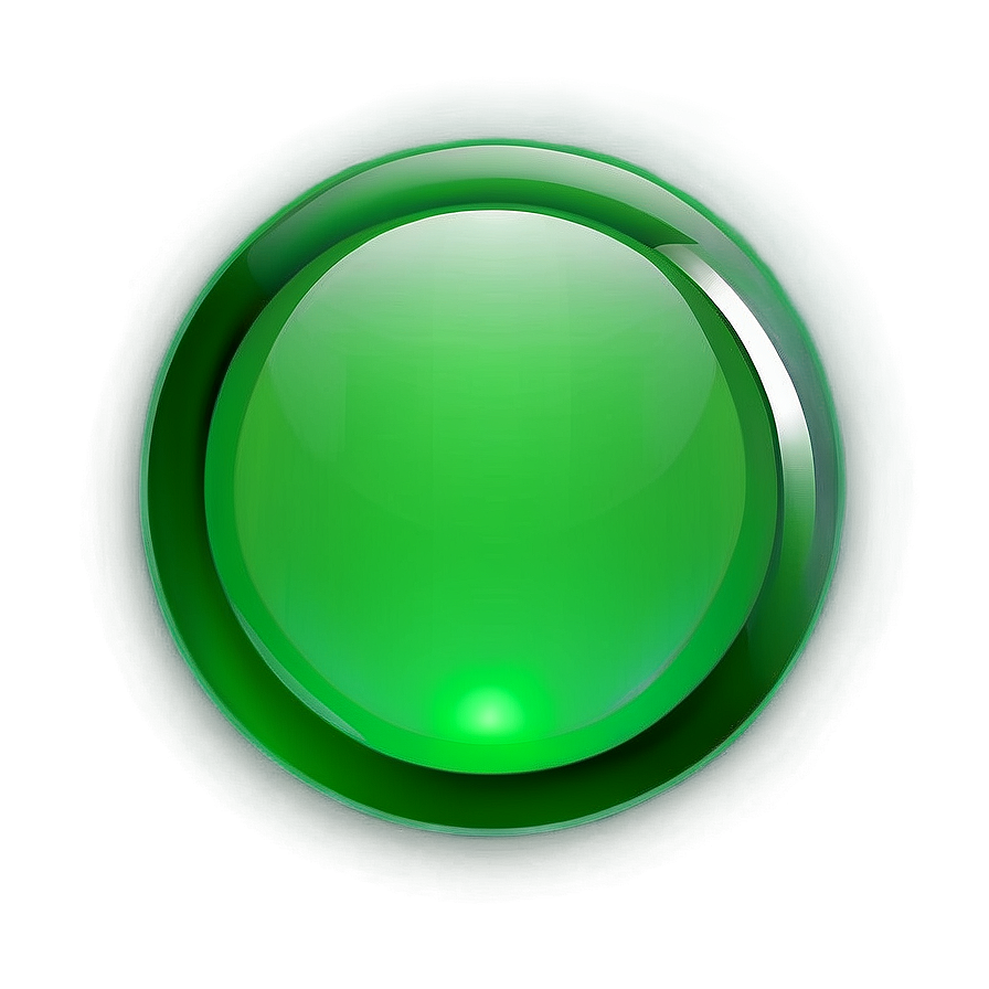 Glossy Green Gradient Button PNG wfv84 PNG with transparent background