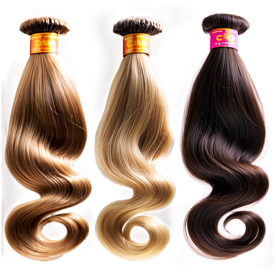 Glossy Hair Bundles Png 06122024