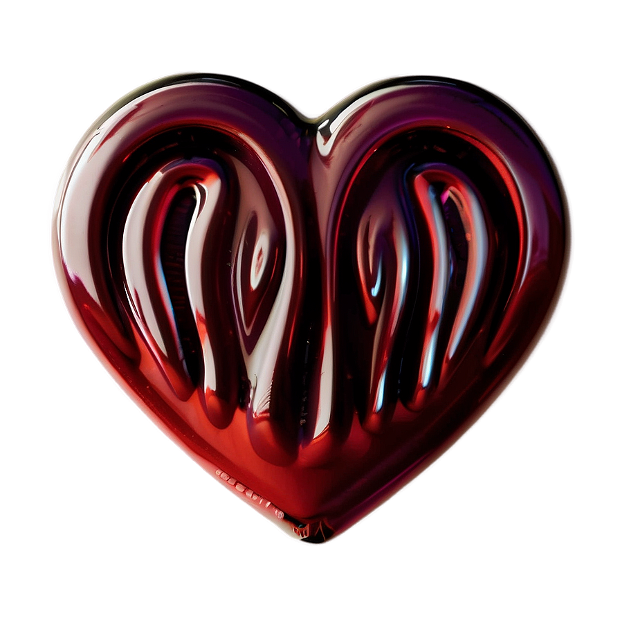 Glossy Heart Lollipop Png 06292024