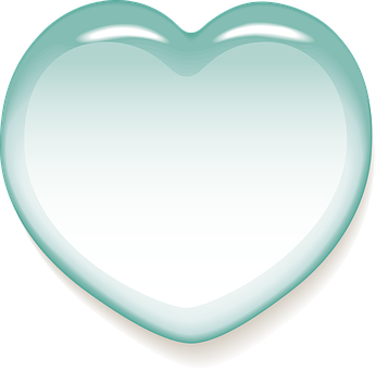 Glossy Heart Shape Frame