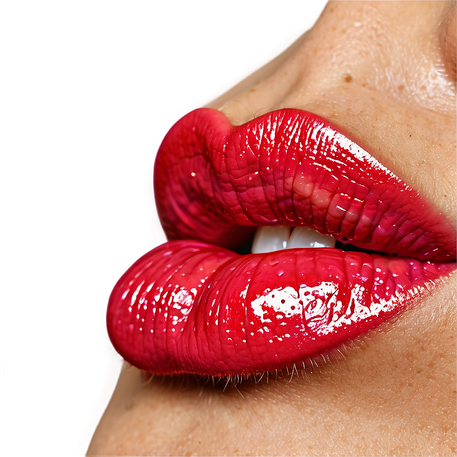 Glossy Lips Closeup Png 23