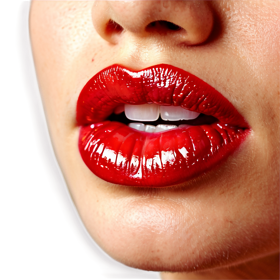 Glossy Lips Closeup Png Gts