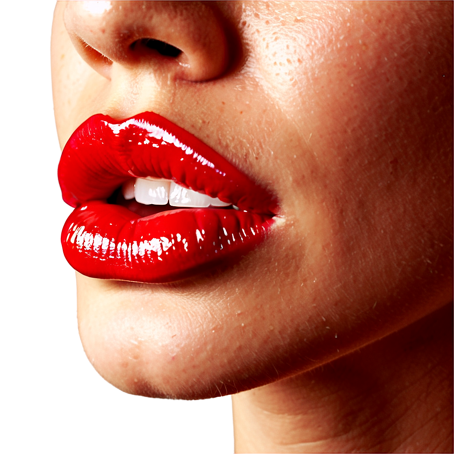 Glossy Lips Side View Png 37