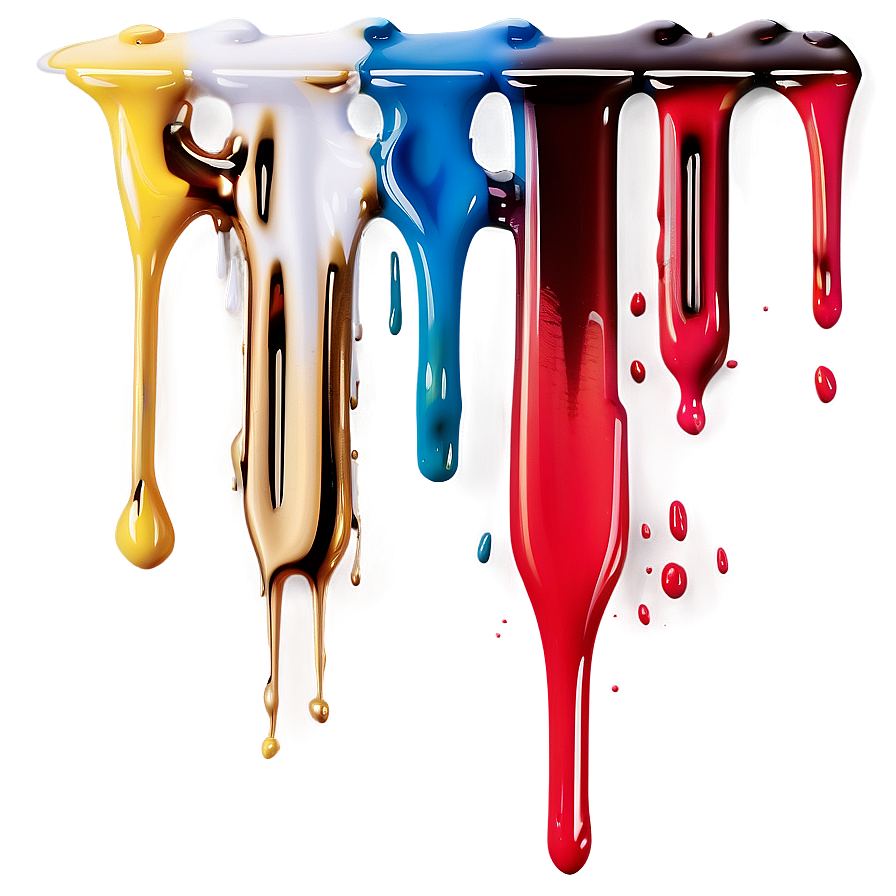 Glossy Paint Drip PNG 18 PNG with transparent background