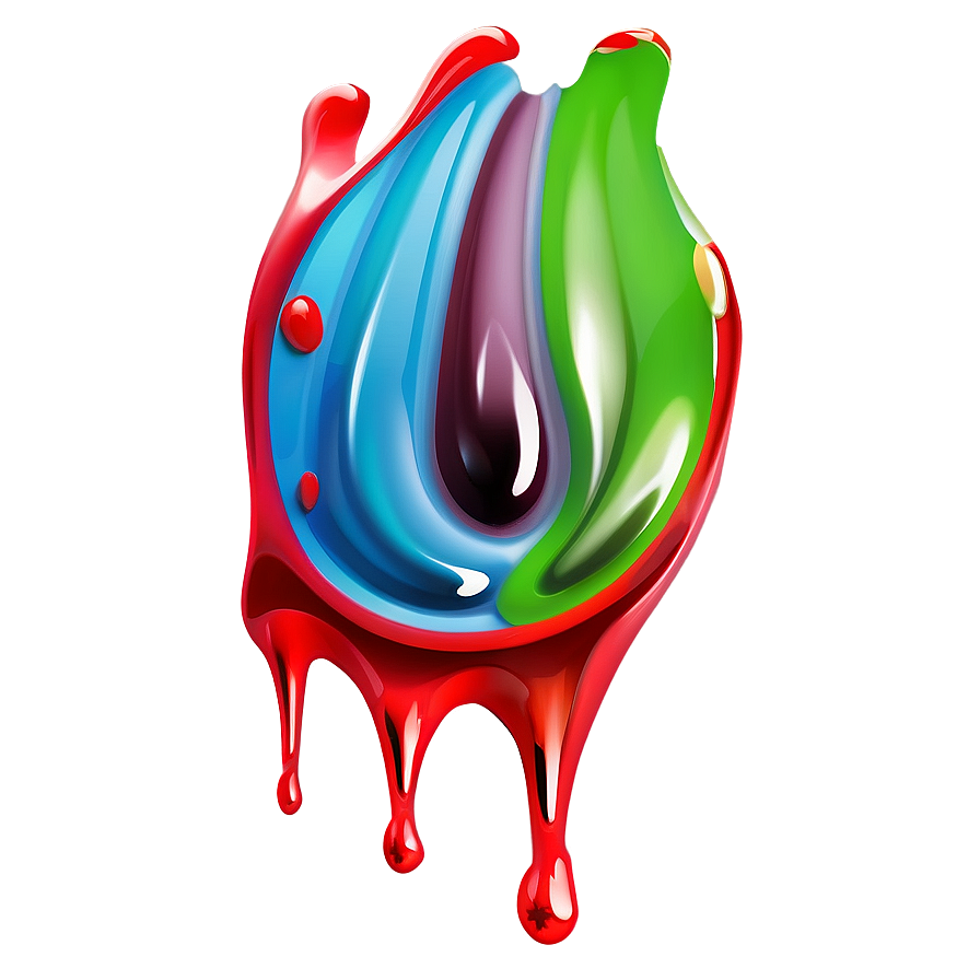 Glossy Paint Drip PNG rtb83 PNG with transparent background