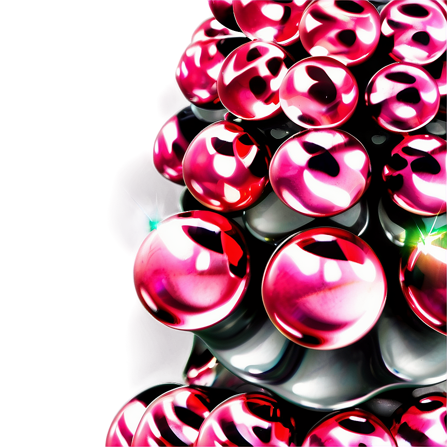 Glossy Pink Christmas Tree Png 60