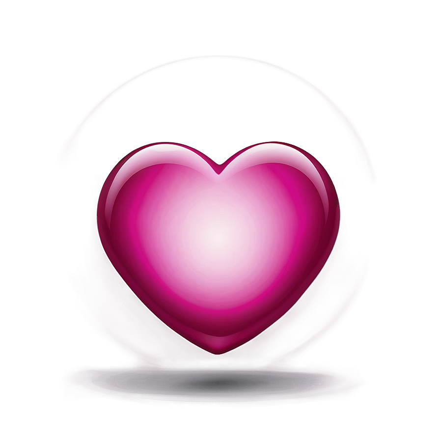 Glossy Pink Heart Symbol Png 05232024