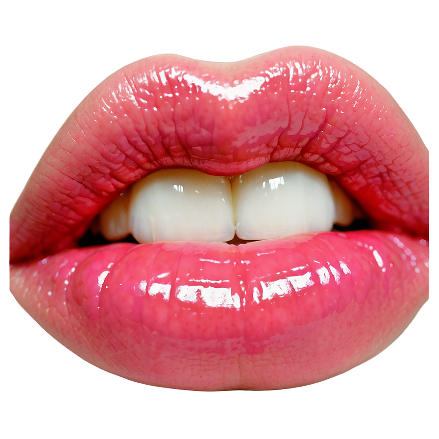 Glossy Pink Lips Png Pfe