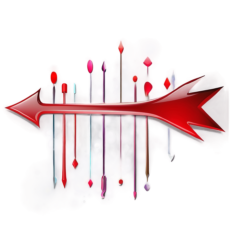 Glossy Red Arrow Design PNG 31 PNG with transparent background