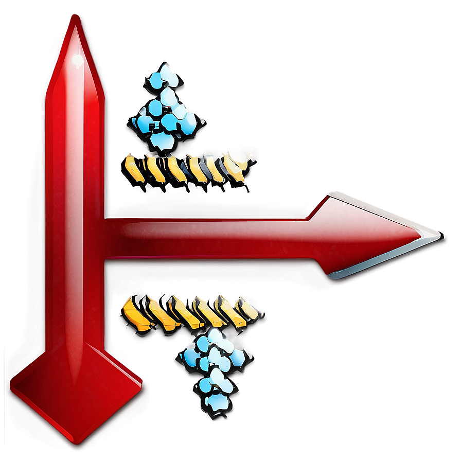 Glossy Red Arrow Design PNG wyl PNG with transparent background