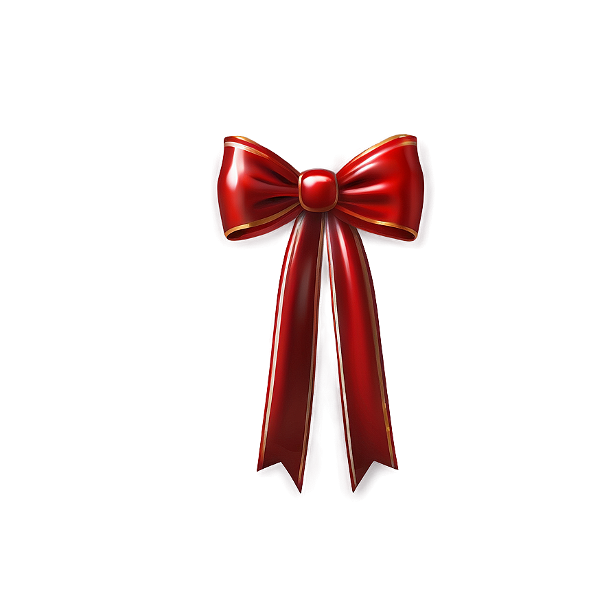 Glossy Red Bow PNG 05252024 PNG with transparent background