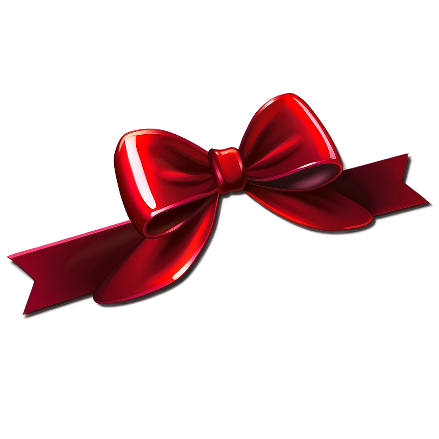 Glossy Red Bow PNG urk89 PNG with transparent background